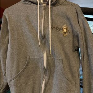 Book of Mormon Broadway Gray Zip-Up Sweatshirt